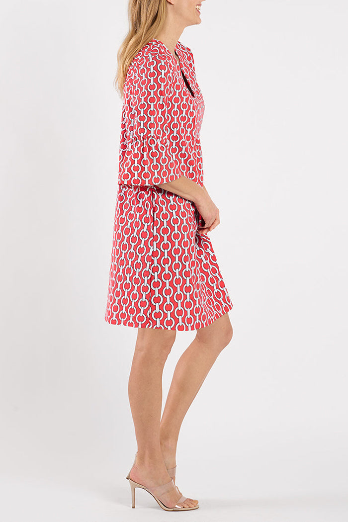 Flutter Sleeve Swing Dress