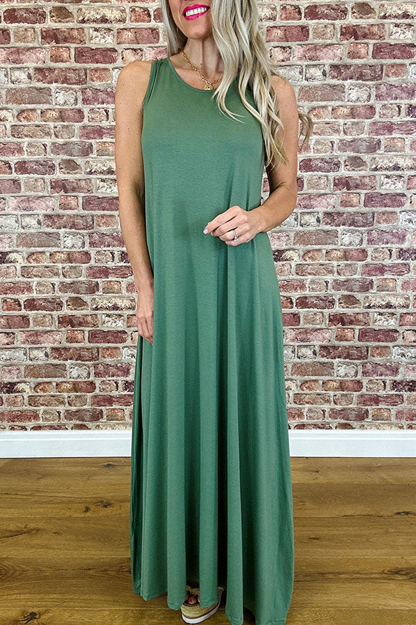 Casual Sleeveless Maxi Dress