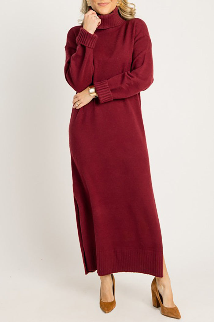 Casual Sweater Maxi Dress