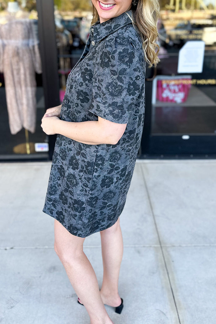 Rosie Denim Pocket Mini Dress
