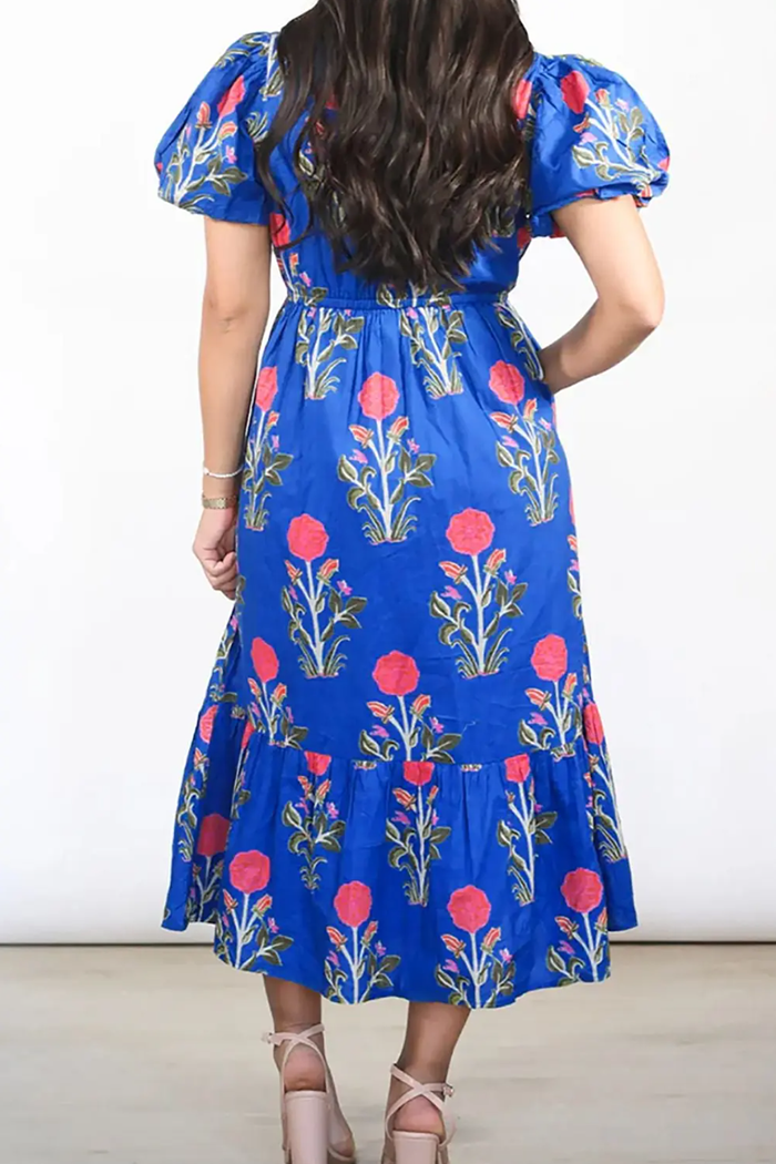 Floral Puff Sleeve Dress