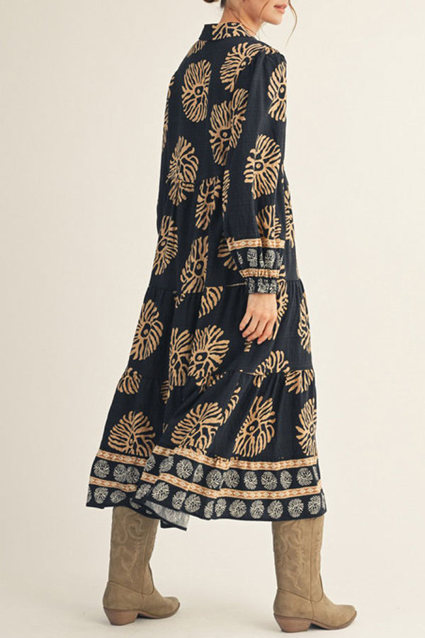 Bold Printed Pocket Dress