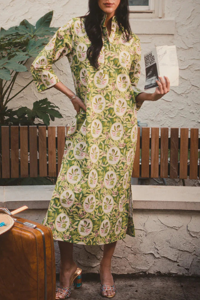 Split Hem Floral Midi Dress