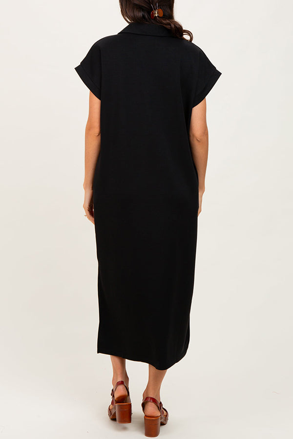 Casual Solid Color Maxi Dress