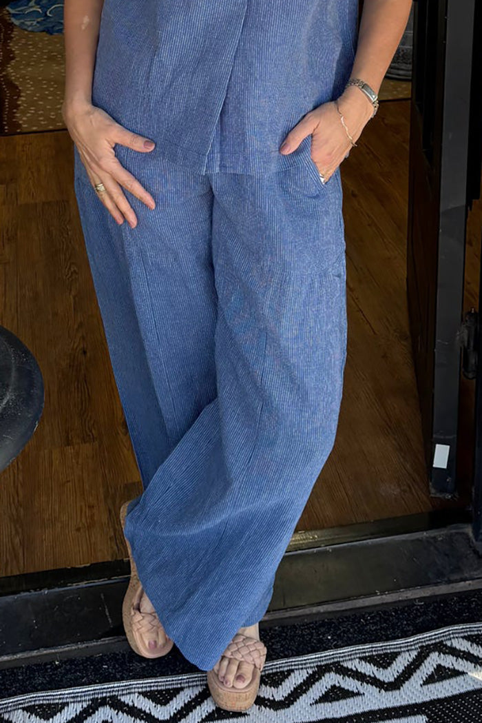 Cap Sleeve Pocketed Two Piece Set