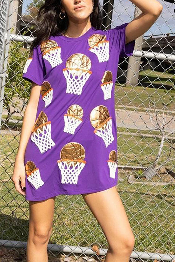 Casual Basketball Sequin Dress