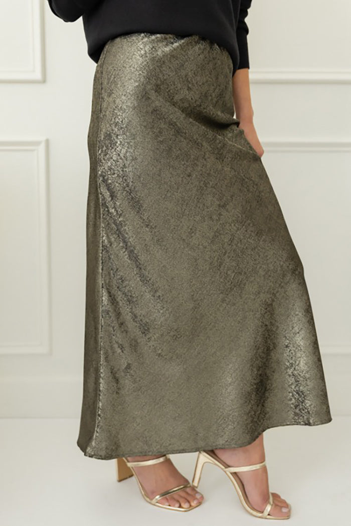 Holiday A-Line Midi Skirt
