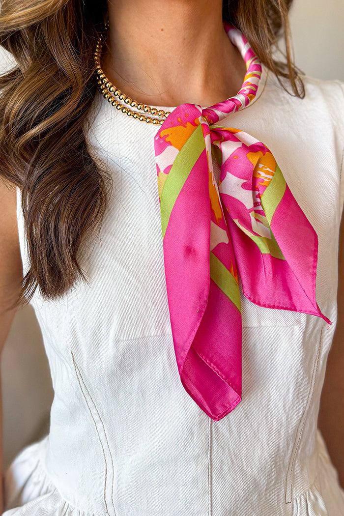Silk Wrapped Collar Necklace