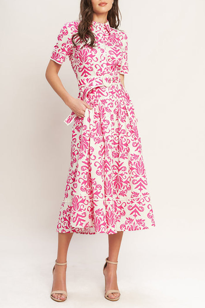 Casual Retro Print Dress