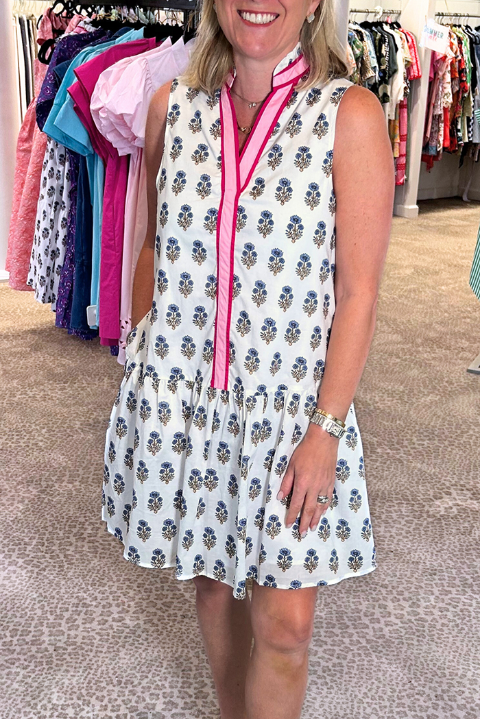 Floral Sleeveless Pocket Dress