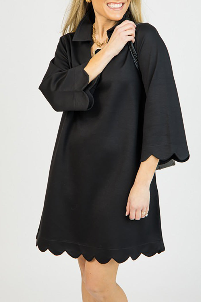 Soft Ruffle Hem Knit Dress