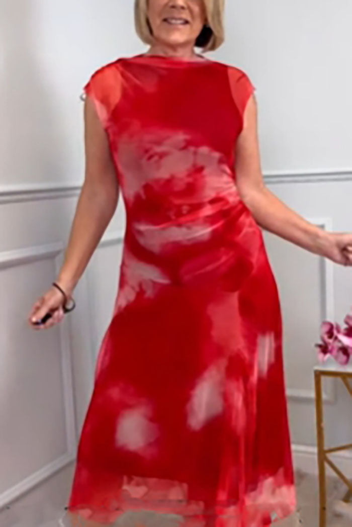 Cloud Ruched Waist Dress