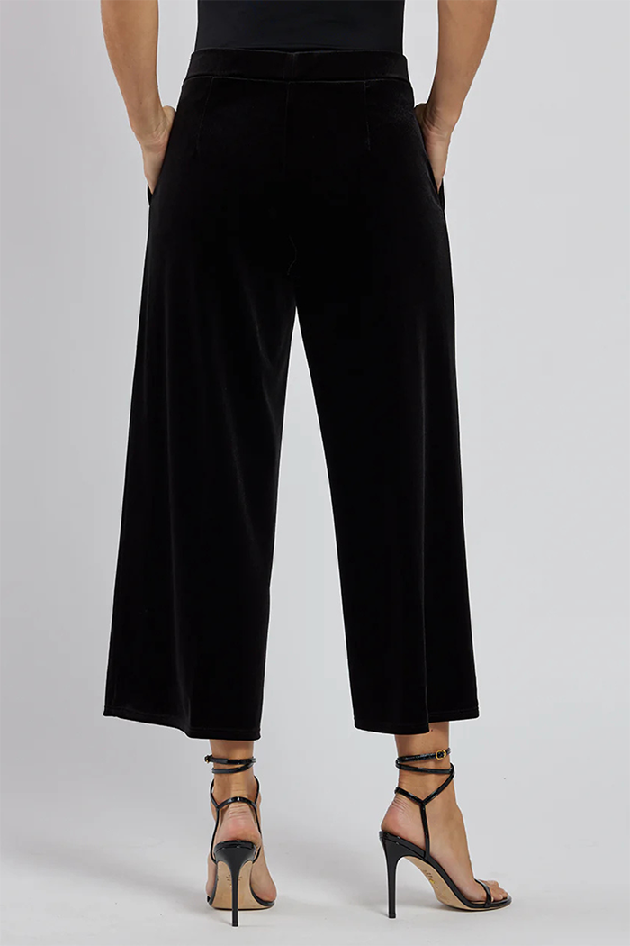 Black Wide Leg Pocket Pants