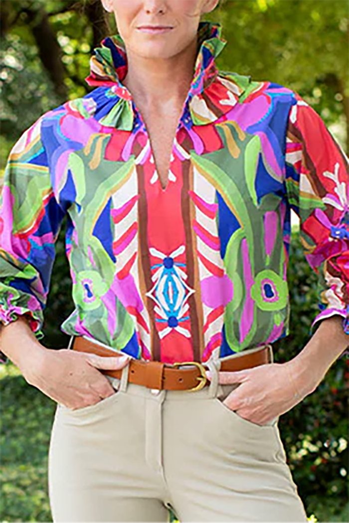 Casual Bold Printed Top