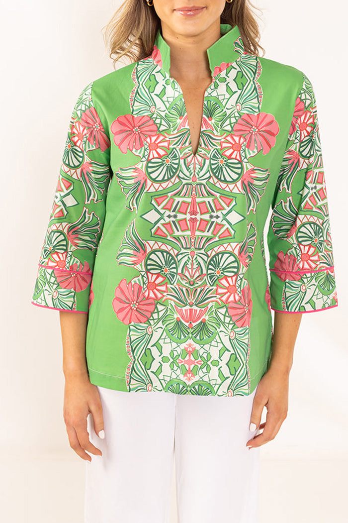 Floral Print 3/4 Sleeve Top