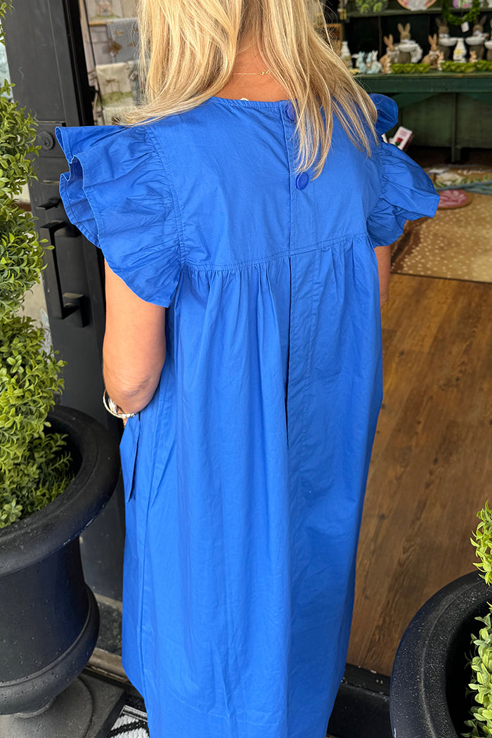 Flutter Sleeve Pocket Dress