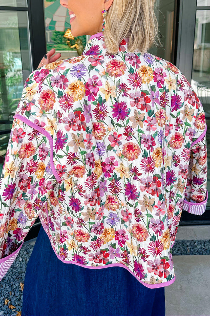 Fresh Florals Quilted Jacket