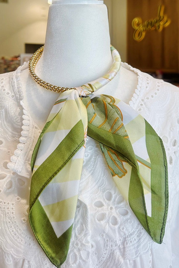 Silk Wrapped Collar Necklace