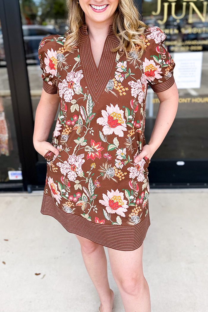 Casual Floral Pattern Dress