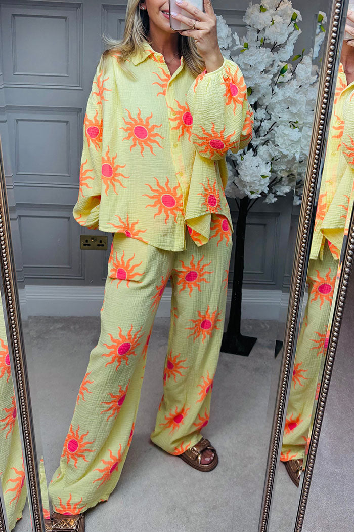 Casual Sunrise Printed Set