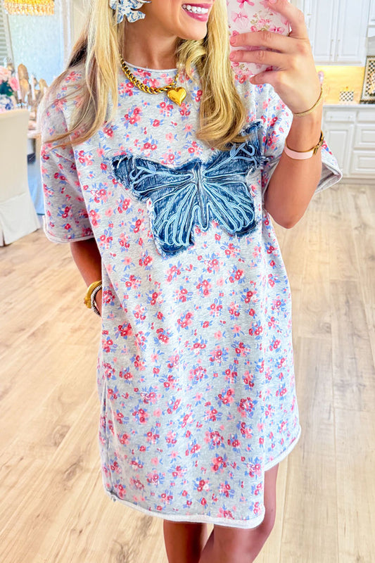 Casual Floral Butterfly Dress