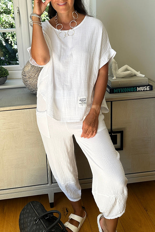 Casual Pocketed Two Piece Co Ord Set