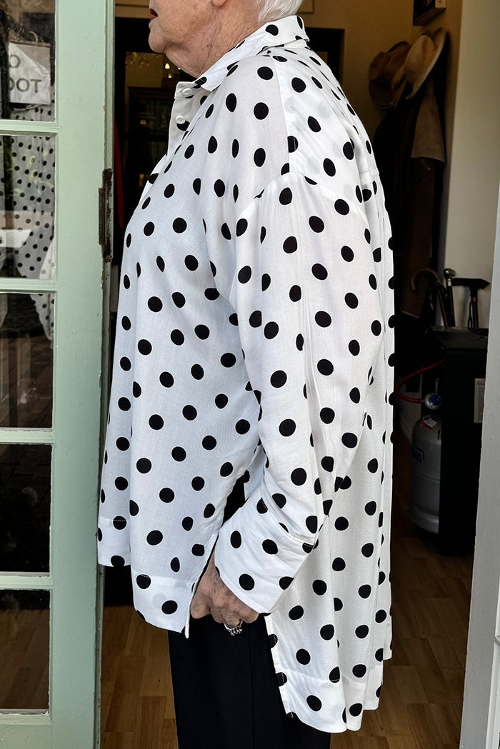 Big Spot High Low Shirt