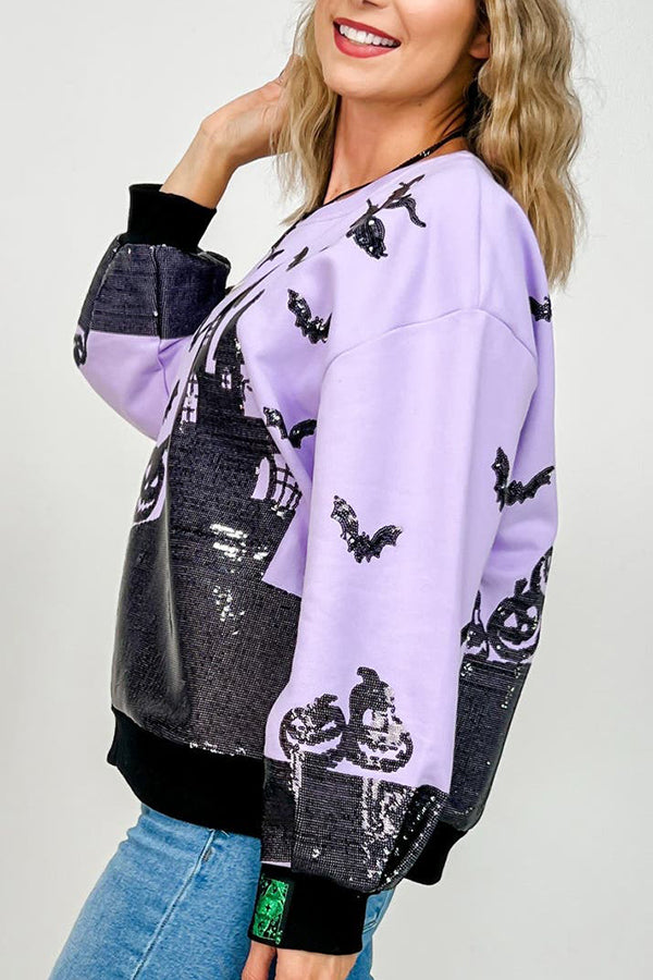 Casual Halloween House Sweatshirt