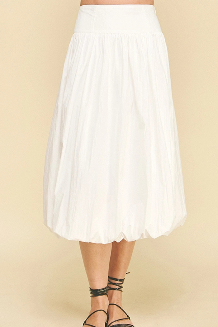 Bubble Hem Top Skirt Suit