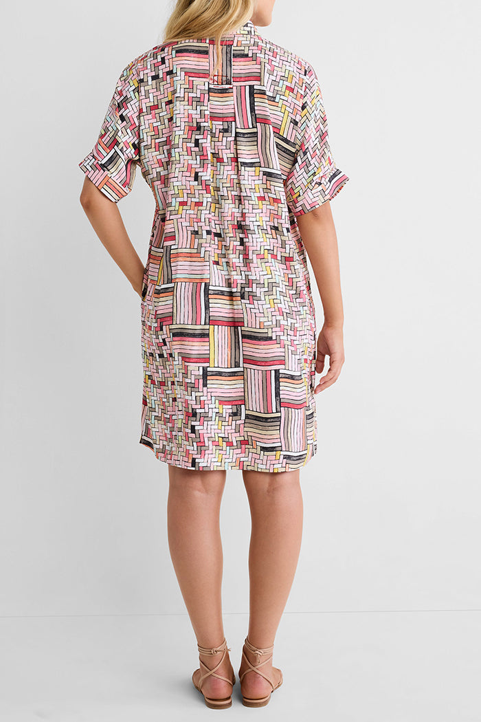 Casual Colorweave Pocket Dress