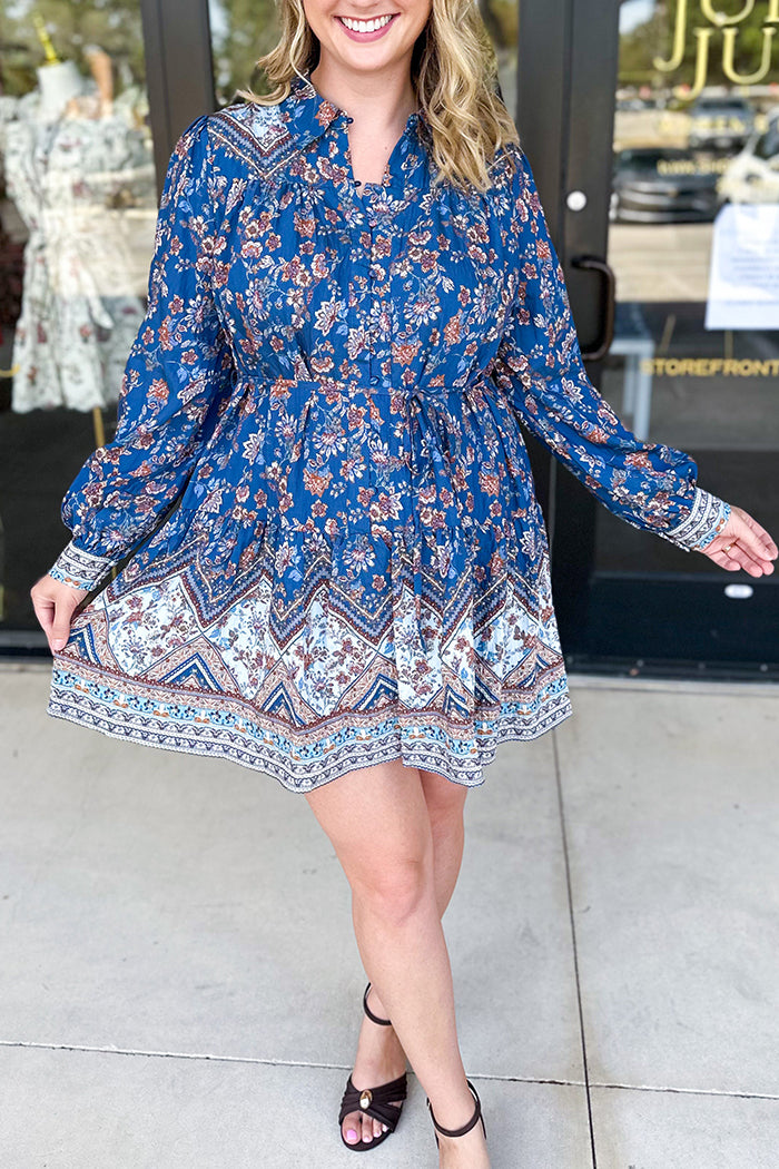 Casual Floral Pattern Dress