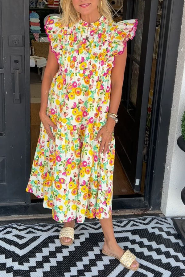 Casual Flower Printed Dress