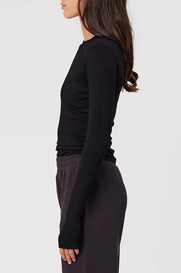 Basic Black Long Sleeve Top