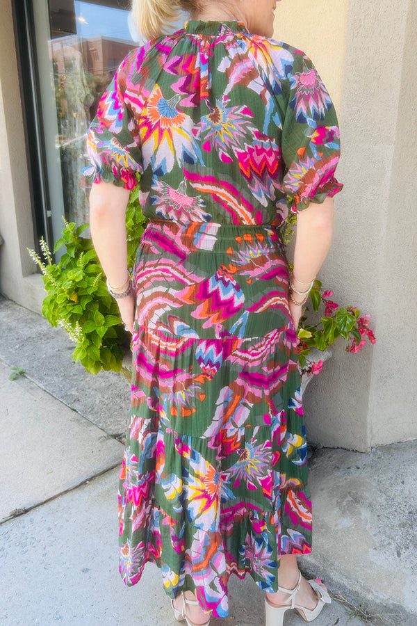 Casual Bold Print Dress