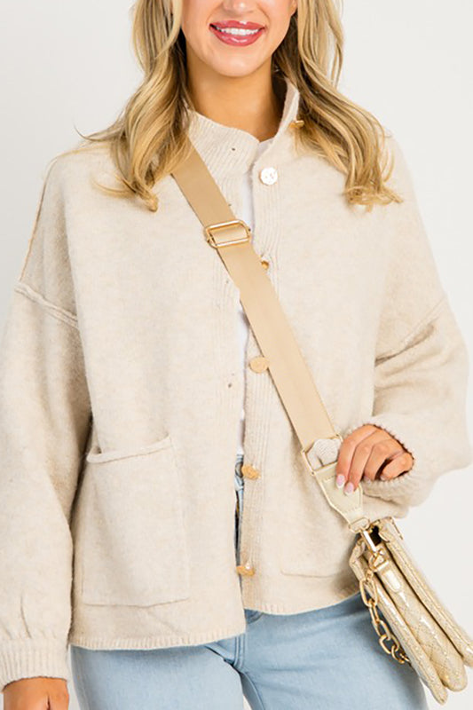 Casual Button Pocket Cardigan