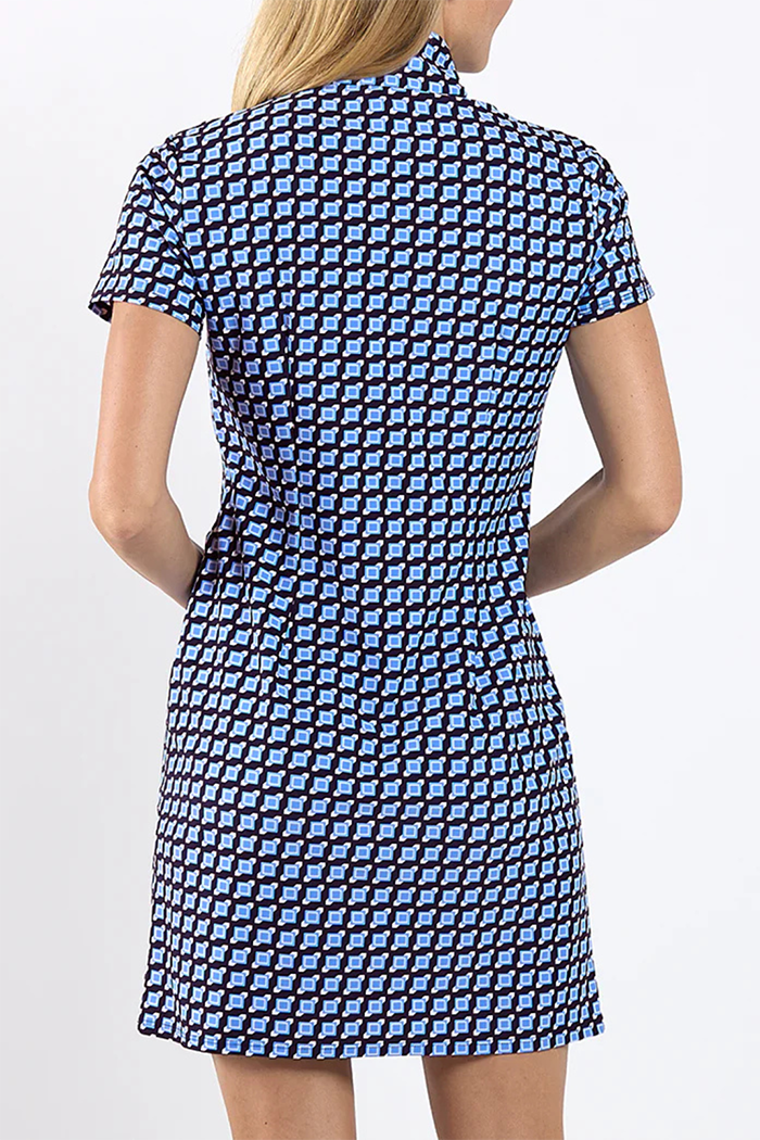 Square Dot Print Casual Dress