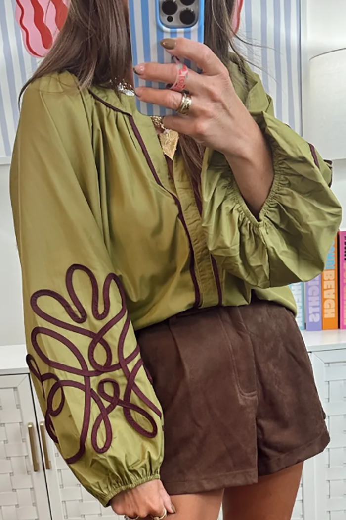 Casual Puff Sleeve Top