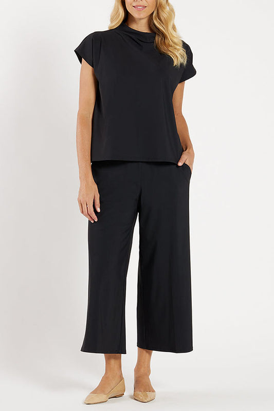 Casual High Neck Pocket Set