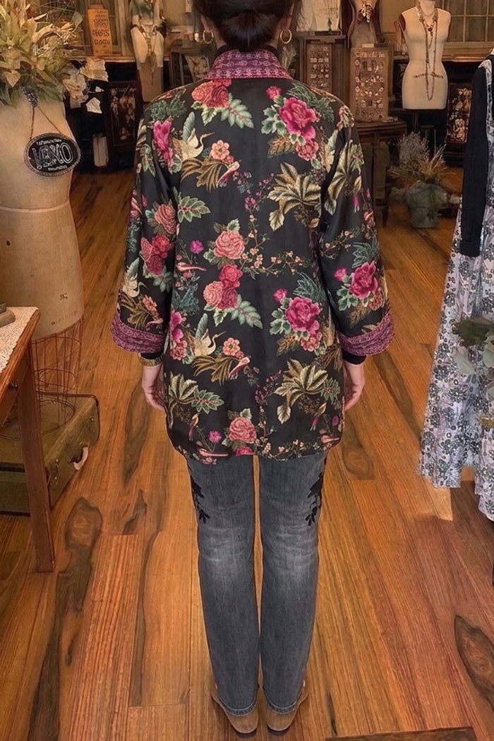 Reversible Silk Pocket Kimono