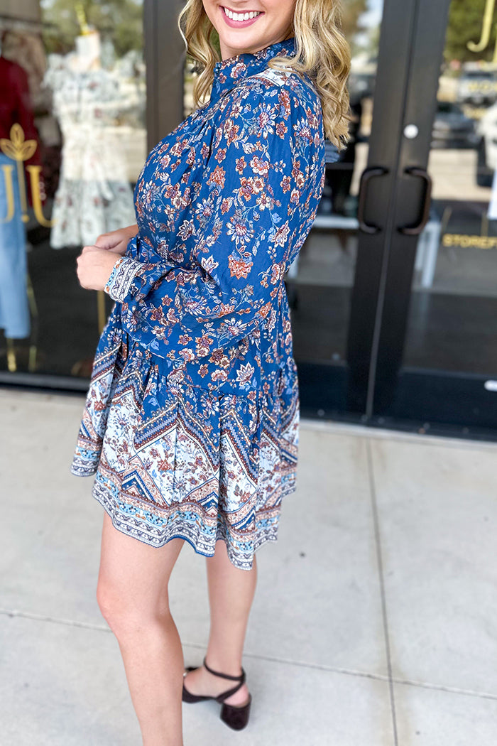 Casual Floral Pattern Dress