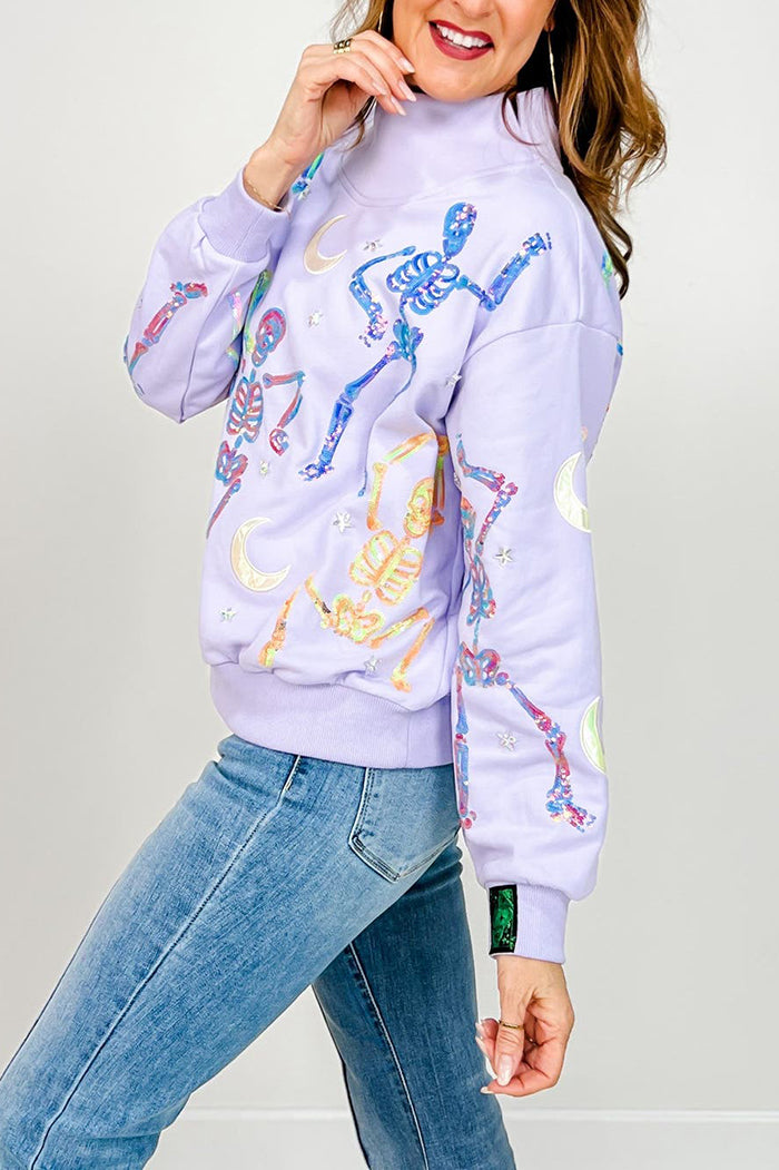Casual Dancing Skeleton Sweatshirt