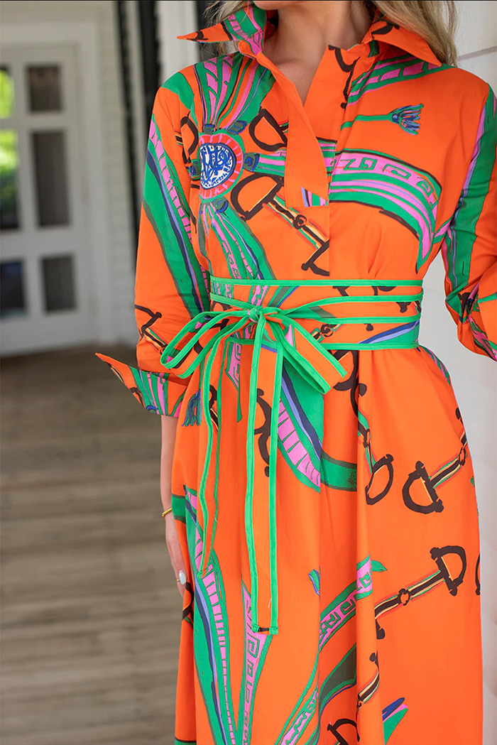 Casual Bold Printed Dress