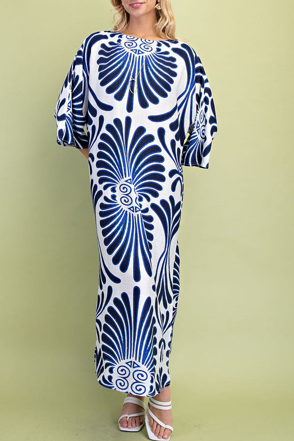 Casual Kaftan Maxi Dress