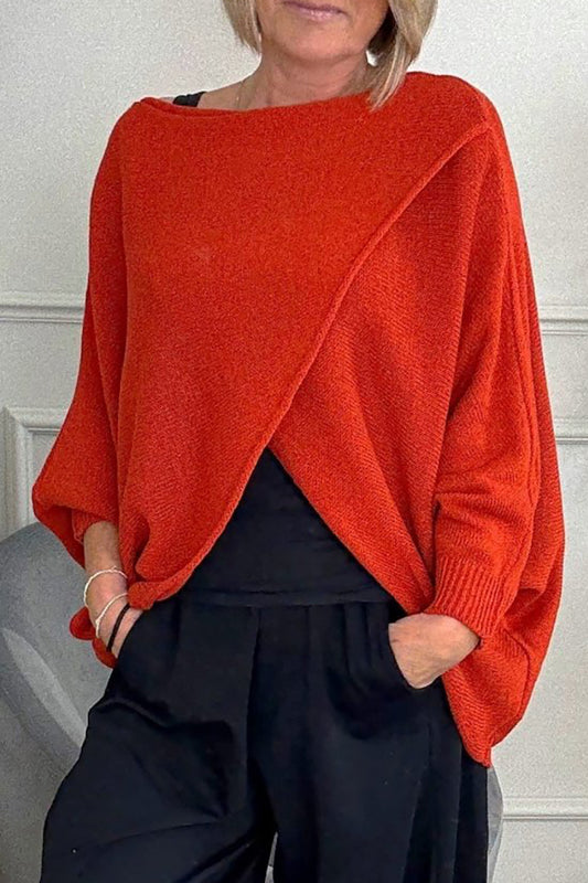 Batwing Drape Knit Jumper