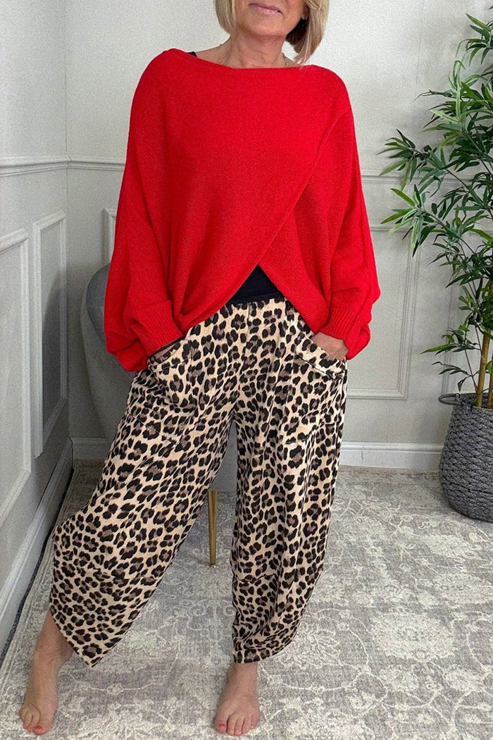 Batwing Drape Knit Jumper