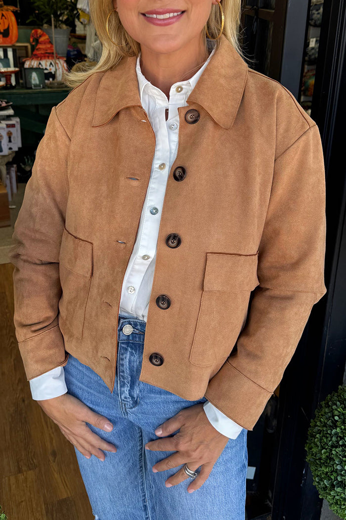 Casual Button Pocket Jacket