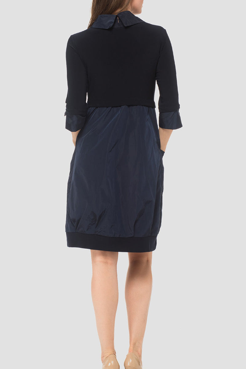 Casual Patchwork Pocket Dress