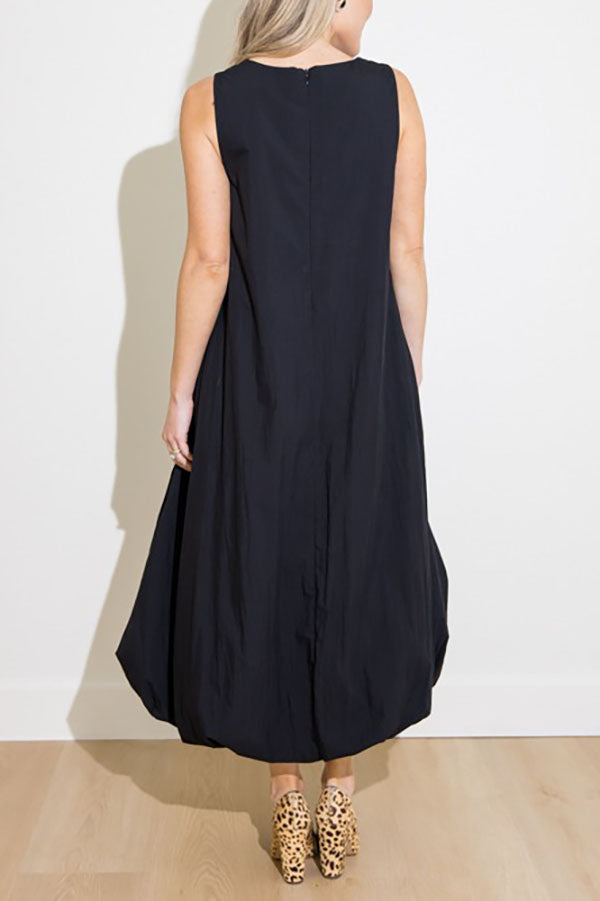 Casual Sleeveless Pocket Dress