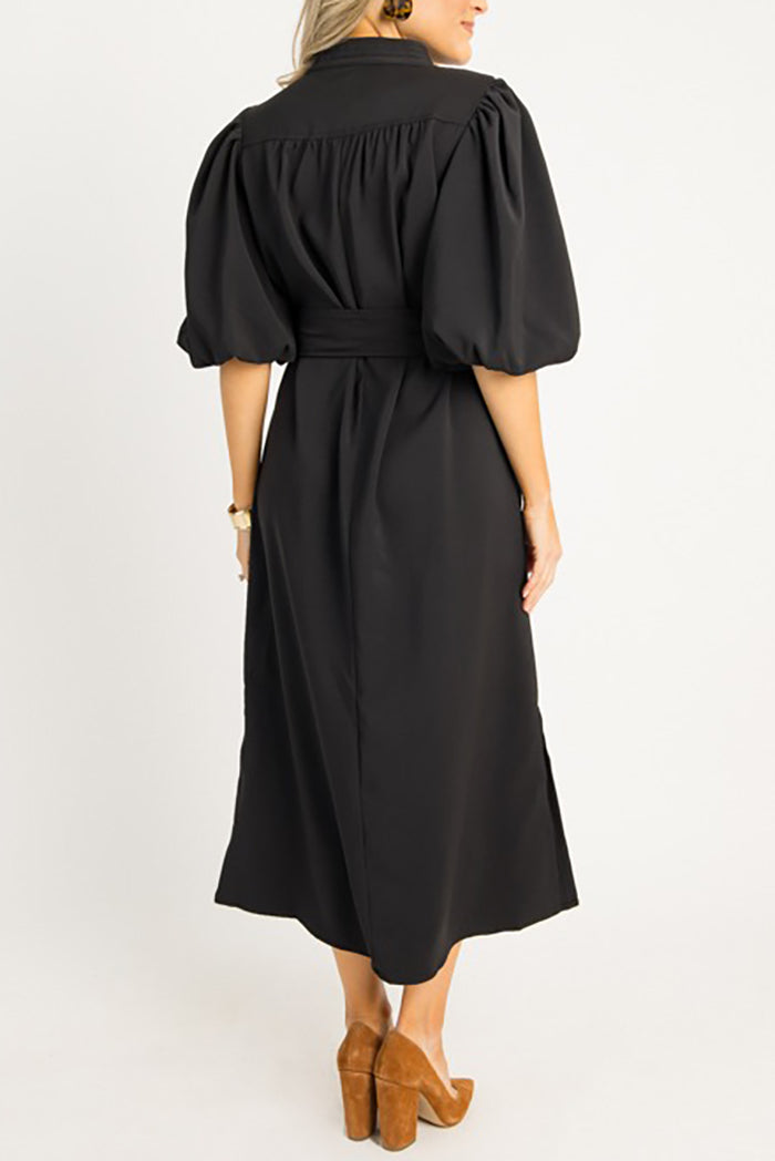 Casual Puff Sleeve Dress