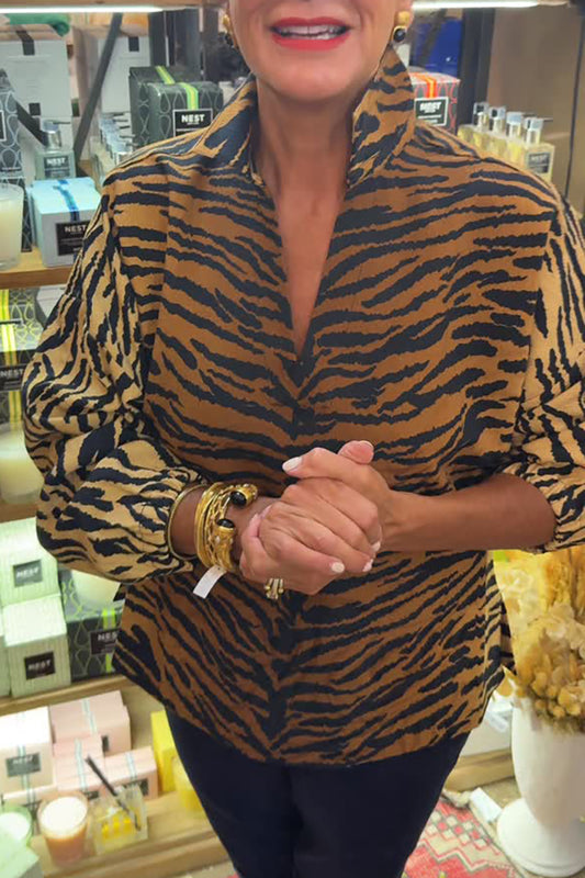 Casual Animal Pattern Top
